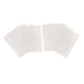 Healvian 8sheets DIY Nail Decals Heart Floral Pattern Nail Art Stickers for Press Star Stickers