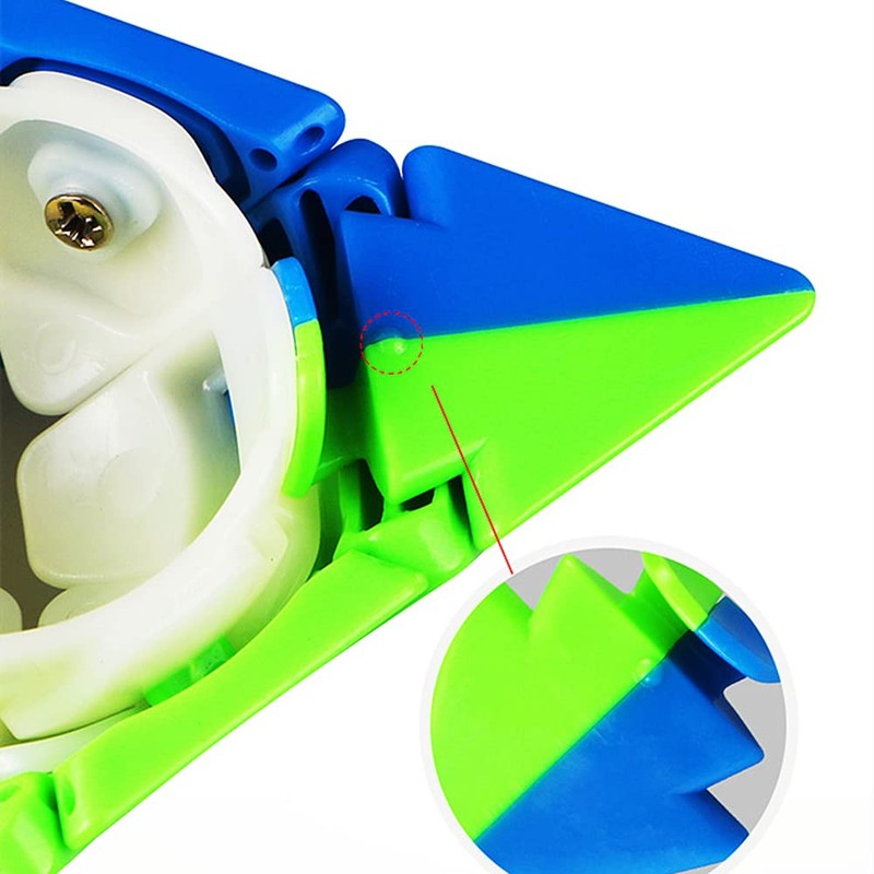 Bukefuno QY Toys Pyramid 4x4 Magic Cube Stickerless, MoFangGe 4x4x4