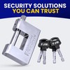 FJM SPSA80-KD D-Style High Security Padlock, Home Improvement Anti Theft