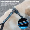 Short Dog Leash,18.5''Reflective Nylon Dog Leash with Handle for Large