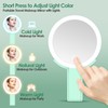 MIYADIVA Magnifying Mirror with Light, Double Sided 30X/1X Lighted Travel