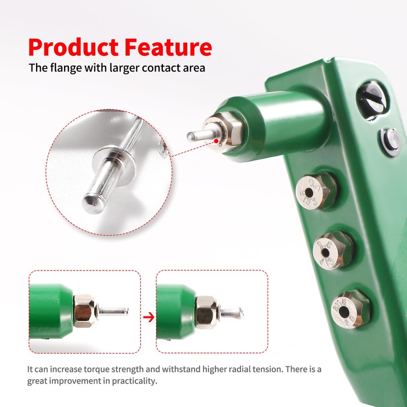 YIXISI 180 PCS M3x10 mm Dome Blind Rivet, Metal Rivets