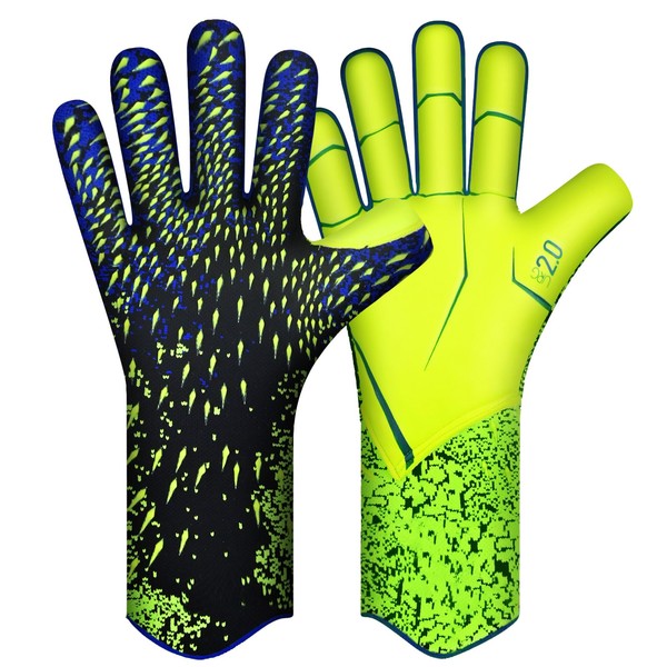 QUICARD Goalkeeper Gloves, Good Grip Football Goalkeeper Gloves in Sizes