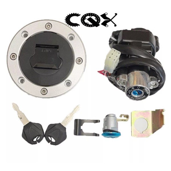 Unbranded Ignition Switch Lock Set Gas Cap+Key Suzuki GSXR600 750