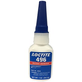 Loctite Instant Adhesive, 496 Series, Clear, 1 oz, Bottle 234156-1 Each