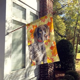 Caroline's Treasures BB9902CHF German Shorthaired Pointer Fall Decorative Canvas Outdoor Flag, House Size, Multicolor