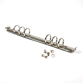 OEAYA 1Pcs Metal A5 Notebook 20mm 6-Hole Ring Binder Mechanisms Replacement Kit for Binder Planners Loose Leaf Binding Spines Combs for Personal Organizers Planners,Silver