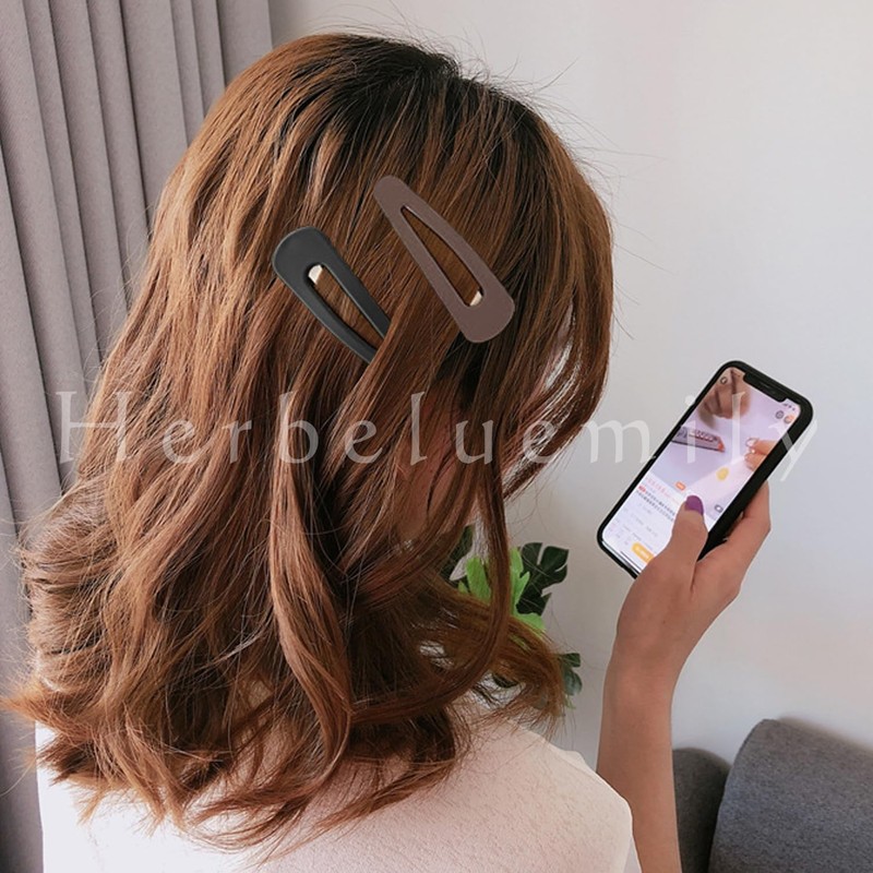 Herbeluemily HM-0138-R02-B Hair Pin, Bangs, Hair Clip, Clip, Bangs, Large,