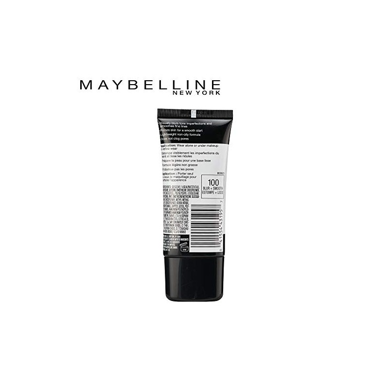 Maybelline Primer Master Prime Blur Smooth, color Transparente, 30 g