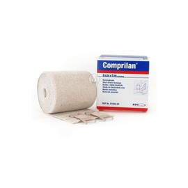 Comprilan Short Stretch Compression Bandage, 6cm x 5m Stretched, Latex Free Bandage