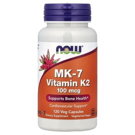 NOW Foods, MK-7 Vitamin K-2, 100mcg, Veggie Capsules 120 Tablets / NOW Foods (나우푸드), MK-7 비타민K-2, 100mcg, 베지 캡슐 120정