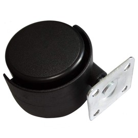 Aerzetix: C42663 4 x Swivel Furniture Castors Diameter 50 mm Height 65 mm 30 kg with Mounting Plate 36 x 36 mm