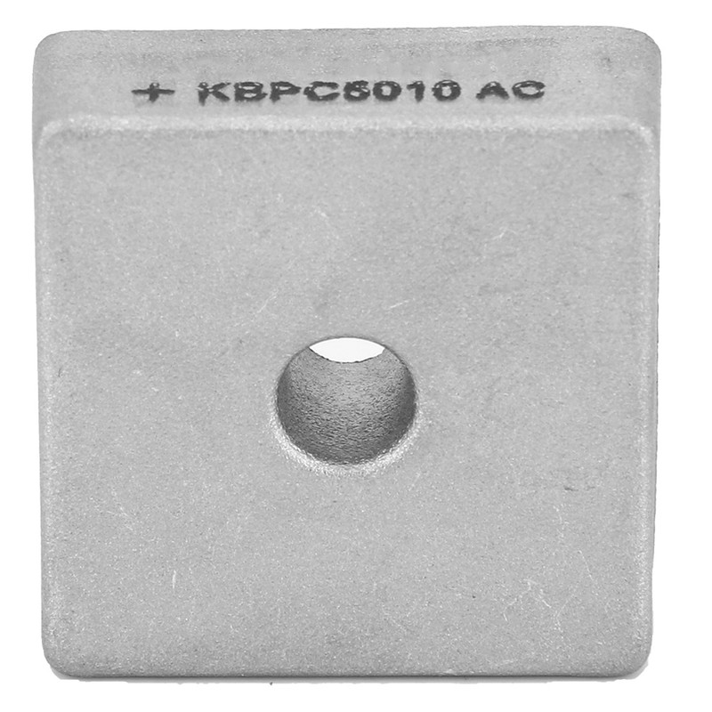 10pcs 50A 1000V 4 Pin Square Metal Case Bridge Rectifier