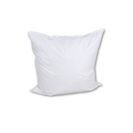 Betten-Anne Thin Pillow with Piping 60% Down 40% Feathers (White German) 80 x 80 300 g