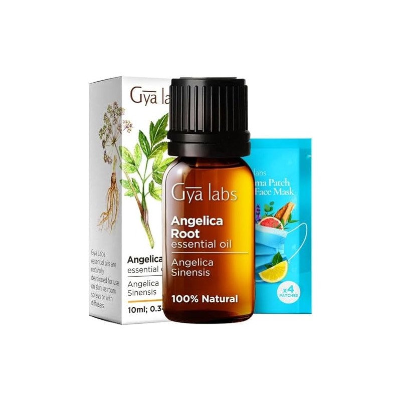 Gya Labs Angelica Root Essential Oil for Diffuser - 0.34