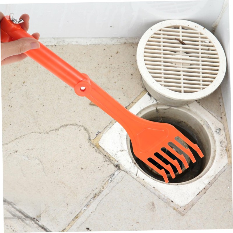 Hohopeti 1set Mini Rake Gutter Cleaning Tool Rotating Handle Efficiently