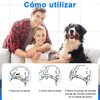 2Pcs Collares para Perros, Collar Impermeable, Cuello Ajustable (27.5in/70cm)