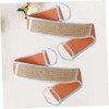 PACKOVE 2pcs Cotton Linen Back Scrubber Strips Exfoliating Bath Bands