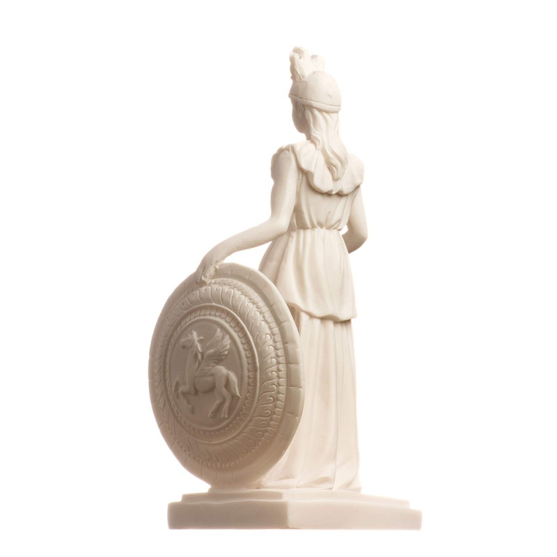 Athena Parthenos Varvakeion with Pegasus Shield Greek Goddess Alabaster Statue