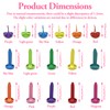 200 Pieces Colorful Pastel Clips with 100 Round and 100