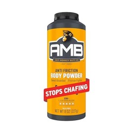 N/A Anti Monkey Butt Polvo Corporal – Antifricción y Antipicazón con Calamina, 8 oz