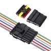 Aiqeer 2 Set 6 Pin Car Waterproof Electrical Wire Connectors