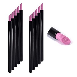 KADS Pack of 10 Pumice Stone Nail Files Cuticle Pusher Pen Manicure Tool Nail Art Polishing Pen Cuticle Remover Stick Cuticle Trimmer for Nail Bed Cleaning