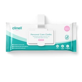 Carell Carell Personal Care Wipes - Pack of 1 - 40 Wipes -Dermatologically Tested, Rinse Free, Multi Purpose, Cleansing Wipes Ideal for Patient Use - White