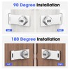 Mechanical Password Rotary Hasp Locks, Cabinet Combination Lock, Door Security