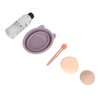 5pcs Makeup Brush Cleaning Solution Bowl Kit Residue Removal Powder