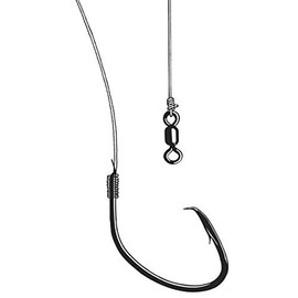 Owner Ghost Fluorocarbon Leader Mutu Light Circle Hook, 1
