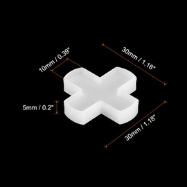 uxcell 300Pcs Tile Spacers, 10mm 3/8" Cross Shape Wall Floor Tile Spacer Tiling Tools for Ceramic Tile Installation, White