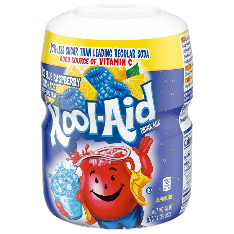 Kool-Aid Caffeine Free Blue Raspberry Lemonade Sweetened Powdered Drink Mix