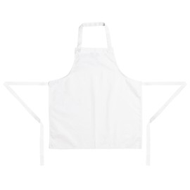 Whites Chefs Clothing Apparel Kids Childrens Bib Apron White Polycotton Cooking One Size