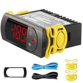 PZGXS0J111 Temperature Controller 115V with 2 NTC Sensor Probes, Digital Thermostat for Refrigerator Freezer Cooler - Defrost Termination, Compatible with Carel and All Refrigerator Types