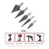 HSS 5PCS Titanium Coated Step Drill Bit Set W Automatic
