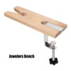 Stroagymoon Professional Wooden Jewelry Bench with Pin Clamp, Essential Tools