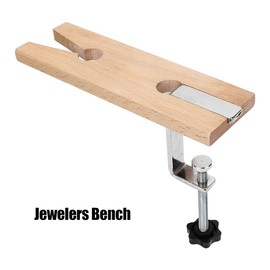 Stroagymoon Professional Wooden Jewelry Bench with Pin Clamp, Essential Tools for Cutting and Polishing Jewels