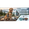 2-in-1 Portable Silicone Pet Travel Feeder with Carabiner