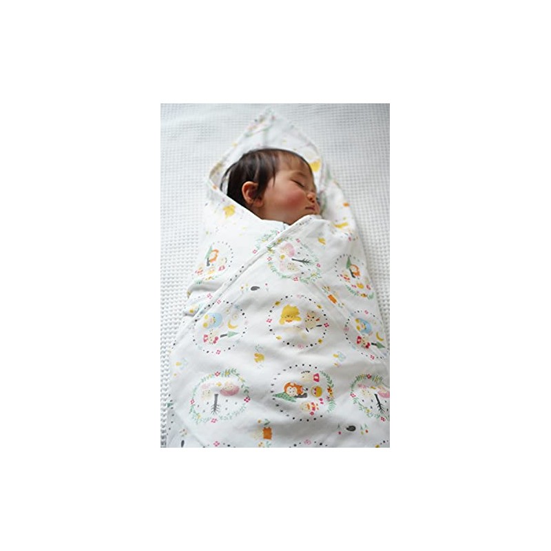 Vit Heart Sanrio Baby Flower Ring Gauze Swaddle (SB04S) White