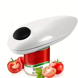 Auto Electric Can Opener – Open Your Cans with a Simple Press of a Button – Automatic, Hands-Free, Smooth Edge, Food-Safe, Battery Operated