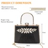 CORIOS Rhinestone Evening Bag for Women Sequin Pleated Clutch Bag
