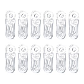 uxcell 12Pcs Blind Cord Weight, 88.5mm Curtain Blinds Handles Plastic Pull String Pendants for Window Shutter Vertical Roller Blinds Accessories, Transparent