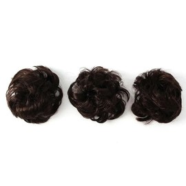 Bun-haired partial wig 3p chocolate brown self-made human hair bun (WFHFK7H) / 올림머리 부분가발 3p 초코브라운 셀프 인모 쪽머리 (WFHFK7H)