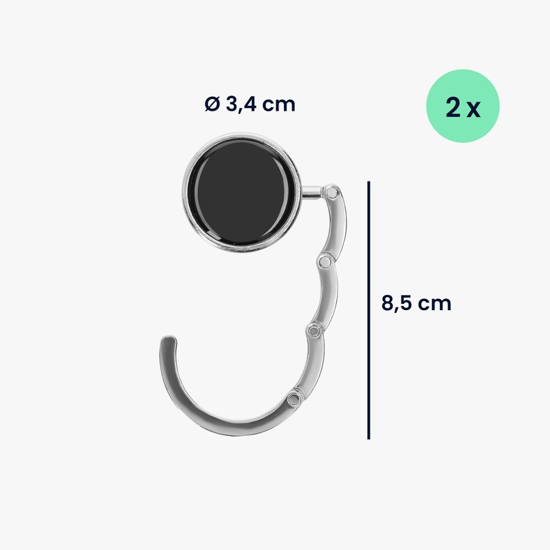 kwmobile Purse Hanger for Table (Set of 2) - Purse
