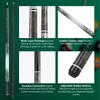 Glass Fiber Pool Cue Stick, 13mm 6-Layer Rainbow Tip Professional