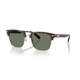Coach 0HC8412 Light Gold/Dark Tortoise 56 Sunglasses, Light Gold / Dark Tortoise, 56