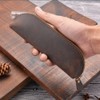 Genuine Leather Pencil Case Unique Design Zipper Pouch for School