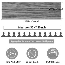 12 Pack 10Ft Cheesecloth Table Runner 35x120 Inch Boho Gauze Table Runner Rustic Cheese Cloth Long Table Runner Romantic Table Runner for Wedding Bridal Shower Birthday Party Table Decor (Gray)