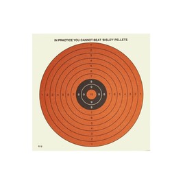 John Rothery Wholesale Red Day-Glo Targets 14cm x 14cm Pack of 50